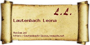Lautenbach Leona névjegykártya
